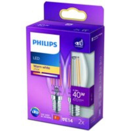 Philips LED kaars filament E14 4