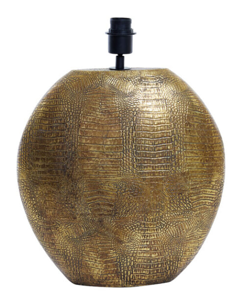 Light & Living Tafellamp Skeld 39cm - Antiek Brons (excl. kap)