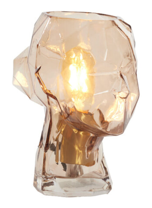Light & Living Tafellamp Head Glas