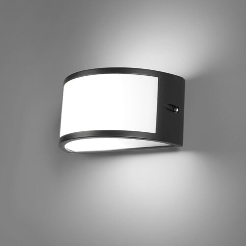 HOFTRONIC™ Norton LED wandlamp Diffuus - E27 Fitting - Moderne muurlamp max. 18 Watt - IP54 voor binnen en buiten - Dubbelzijdig - Zwart