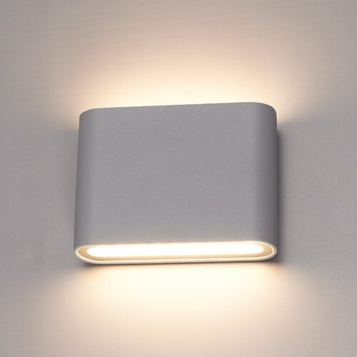 Hofronic Toledo kantelbare LED wandlamp - 3000K warm wit - 6 Watt - Up & down light - IP54 voor binnen en buiten - Moderne muurlamp - Tweezijdig - Wit