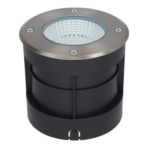 HOFTRONIC™ Lucie LED Grondspot RVS - Rond - 3000K Warm wit - 12 Watt - IP67 waterdicht voor buiten - 5 jaar garantie