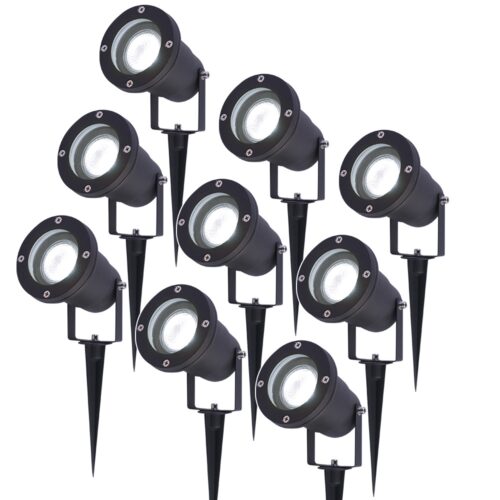 HOFTRONIC™ Set van 4 dimbare LED wandlamp Selma Zwart - 2700K - GU10 - Up & Down light - IP65 - Incl. dimmer met afstandsbediening