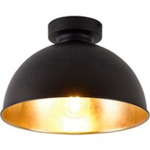 Tafellamp zwart met goud 63