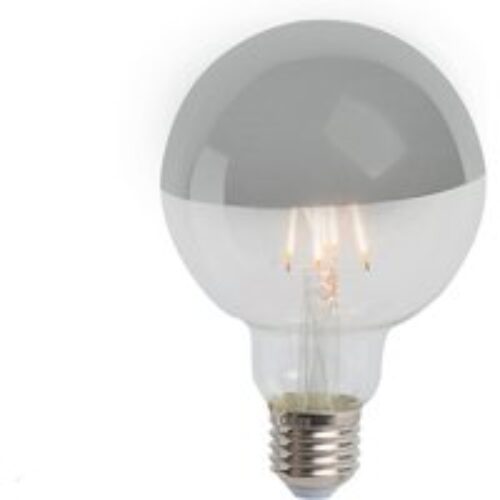 E27 dimbare LED lamp kopspiegel zilver G95 3