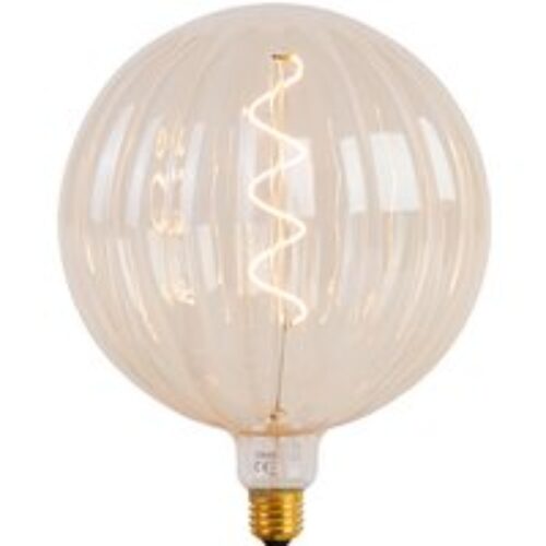 E27 dimbare LED gedraaid filament lamp smoke ST64 4W 136 lm 1800K
