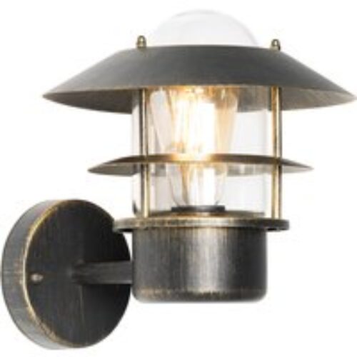 Vintage buitenwandlamp antiek goud IP44 - Prato