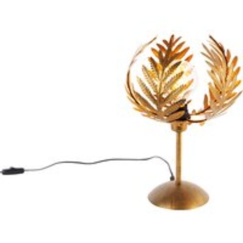 Vintage tafellamp goud 26 cm - Botanica