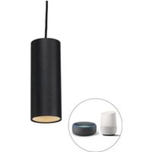 Smart hanglamp zwart 6-lichts incl. Wifi G95 - Plural