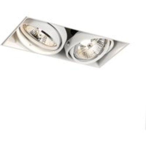 Inbouwspot wit GU10 AR70 trimless 2-lichts - Oneon
