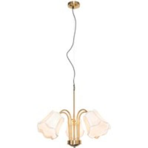 Art deco wandlamp antiek goud 93 cm 2-lichts - Kelly