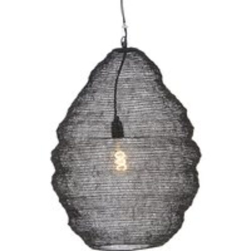 Oosterse hanglamp zwart 45 cm - Nidum L