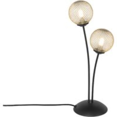 Oosterse hanglamp zwart met naturel bamboe 62 cm - Pua
