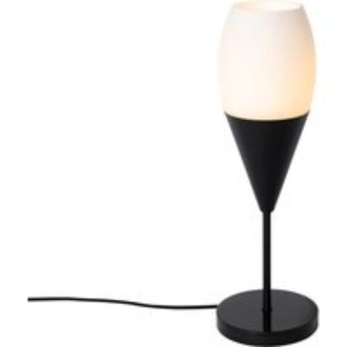 Hanglamp zwart 2-lichts incl. LED goud dimbaar - Cava Luxe