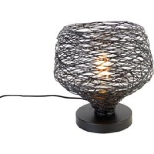 Design tafellamp zwart 26 cm - Sarella