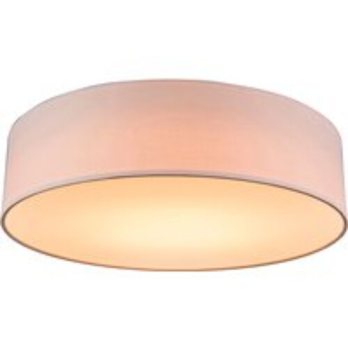 Plafondlamp roze 40 cm incl. LED - Drum LED