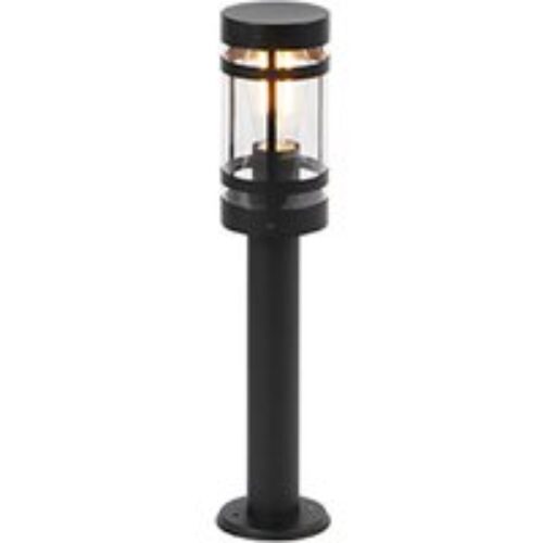 Smart hanglamp zwart met hout incl. 4 Wifi A60 - Stronk