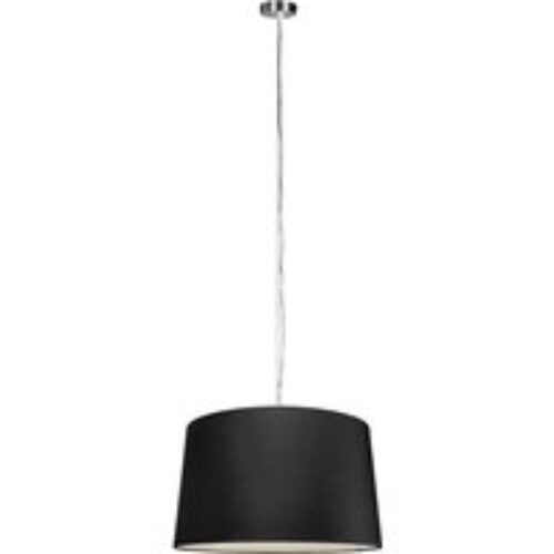 Moderne hanglamp staal met kap 45 cm zwart - Cappo 1