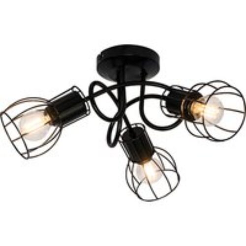 Hanglamp zwart 2-lichts - Cava