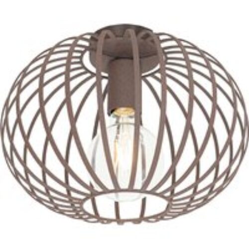 Design plafondlamp roestbruin 30 cm - Johanna