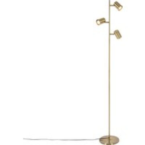 Moderne vloerlamp brons 3-lichts - Jeana