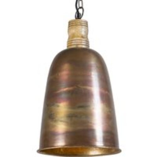 Vintage hanglamp koper met goud - Burn