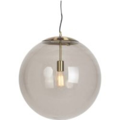 Klassieke plafondlamp staal met kristal 3-lichts - Mondrian