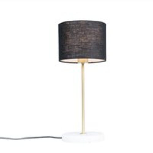 Hanglamp zwart met kap 35 cm donkergrijs verstelbaar - Blitz