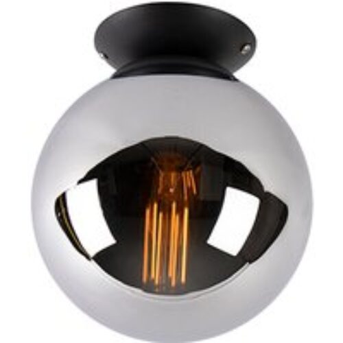 Smart buiten wandlamp zwart met glas 30 cm incl. Wifi ST64 - Rotterdam