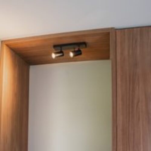 Smart plafondlamp zwart 3-lichts met afstandsbediening - Rondas