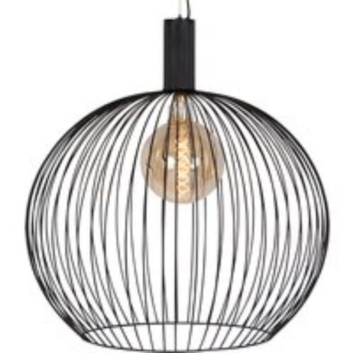 Design ronde hanglamp zwart 50 cm - Dos