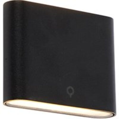 Design vloerlamp zwart met smoke glas 5-lichts - Sixties Marmo