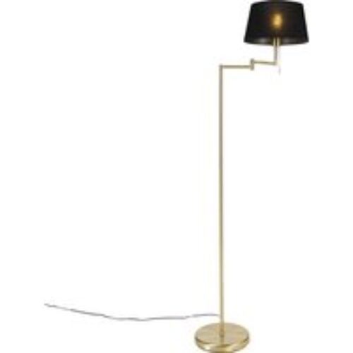 Vintage plafondlamp zwart met goud 60 cm - Emilienne