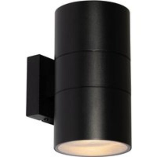 Moderne Buiten wandlamp zwart 2-lichts AR111 IP44 - Duo