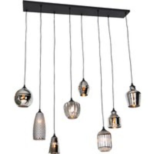 Design hanglamp zwart met goud 24-lichts - Juul