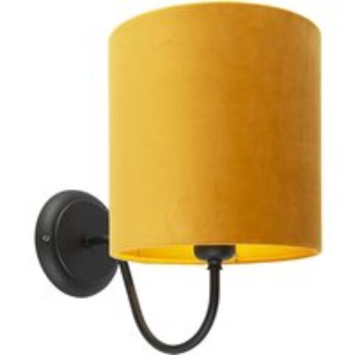 Hanglamp goud met amber glas 23 cm langwerpig 3-lichts - Kevin