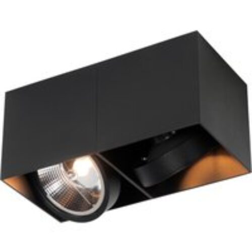 Moderne badkamer plafondlamp zwart 3-lichts - Cederic
