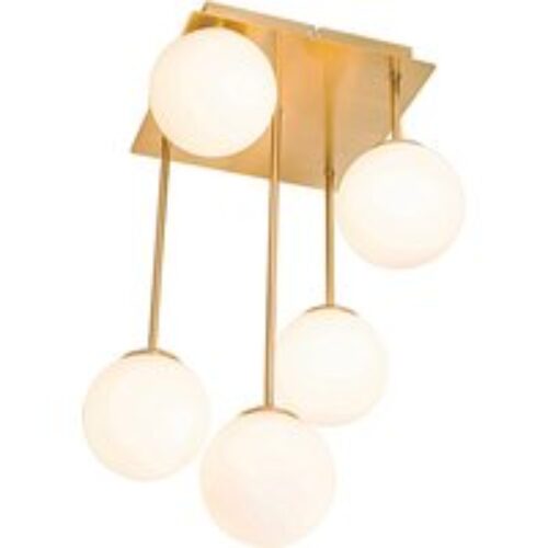 Design hanglamp goud 72 cm incl. LED 3-staps dimbaar - Rowan