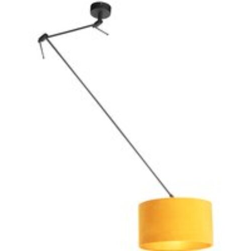 Moderne wandlamp wit met zwarte kap - Brescia