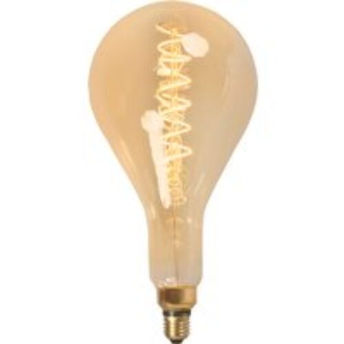 E27 dimbare LED lamp spiraal filament PS160 Smoke 3W 200 lm 2200K