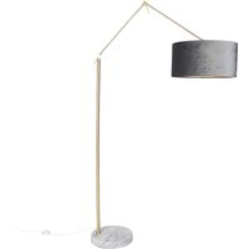 Industriële hanglamp donkergrijs met hout 47 cm - Arthur