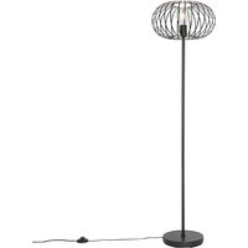 Moderne hanglamp zwart met smoke glas 4-lichts - Stavelot