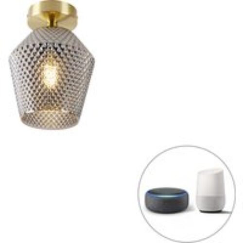Design spot goud 2-lichts - Qubo Honey