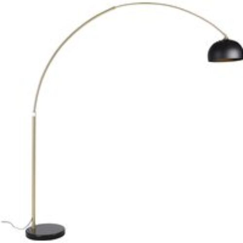 Moderne wandlamp zwart met grijze kap - Brescia