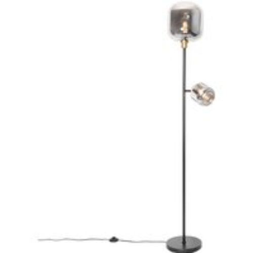 Smart hanglamp bruin 48 cm incl. Wifi G95 - Rob