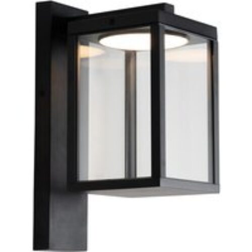 Design plafondlamp zwart met hout incl. LED 4-lichts - Vanesa