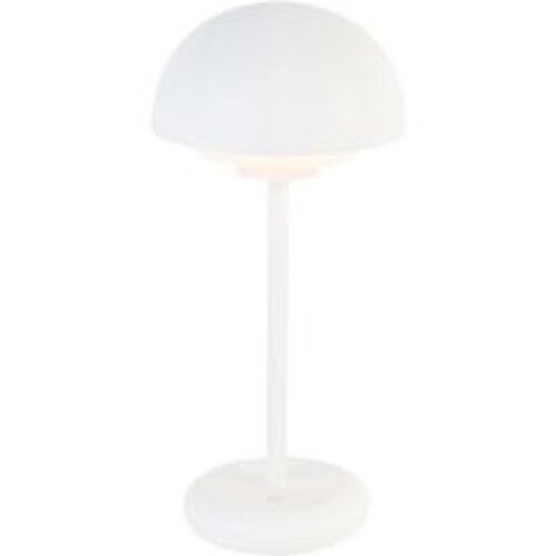 Tafellamp wit incl. LED oplaadbaar en 3-staps touch dimmer - Maureen