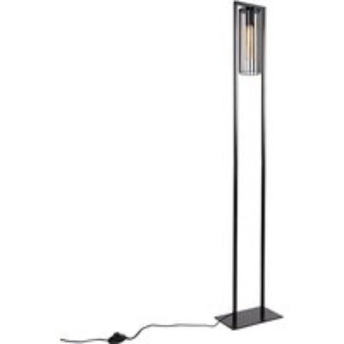 Design vloerlamp zwart incl. LED 5-lichts dimbaar - Sixties Trento