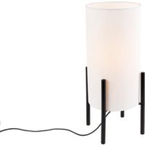 Design hanglamp zwart met goud glas 5-lichts - Bert