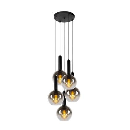 Lucide MARIUS Hanglamp 5xE27 - Zwart